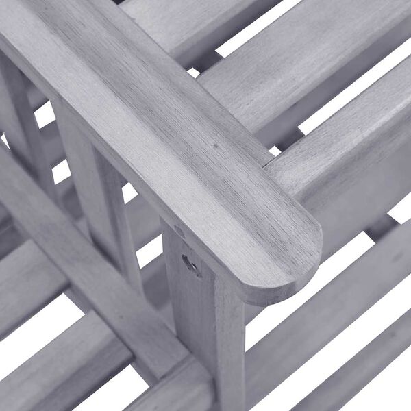 vidaXL Garden Chairs with Tea Table and Cushions Solid Acacia Wood