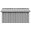 vidaXL Dog House Grey 116.5x153x81.5 cm Galvanised Steel