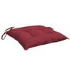 vidaXL Chair Cushions 4 pcs Wine Red 40x40x7 cm Oxford Fabric
