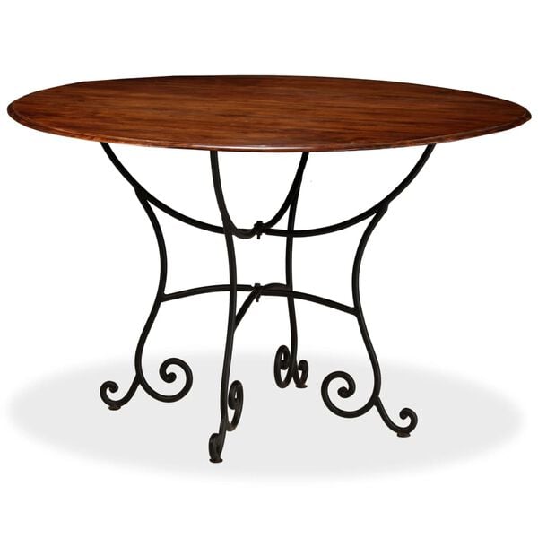 vidaXL Dining Table Solid Acacia Wood with Honey Finish 120x76 cm