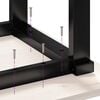 vidaXL Dining Table Legs O-Frame 160x80x73 cm Steel