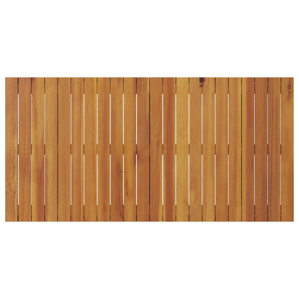 vidaXL Dining Table - Black, 110x55x62 cm, Made from Solid Acacia Wood
