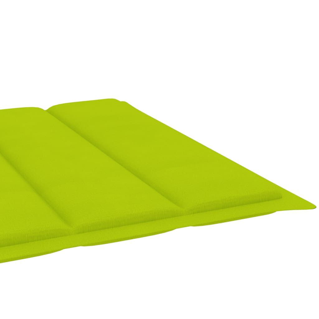 vidaXL Garden Sun Lounger with Cushion Solid Acacia Wood