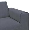 Sofa Set 3 pcs Dark grey Velvet