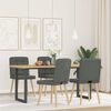 vidaXL Dining Chairs 4 pcs Dark Grey Fabric
