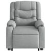 vidaXL Electric Stand up Massage Recliner Chair Light Grey Fabric