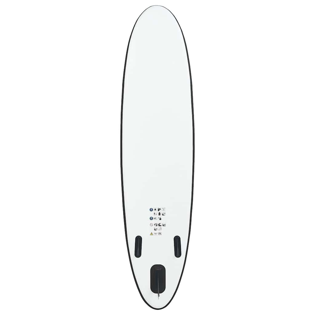 vidaXL Inflatable Stand Up Paddleboard Set Black and White
