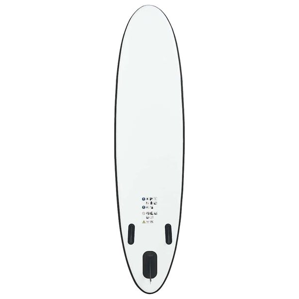 vidaXL Inflatable Stand Up Paddleboard Set Black and White