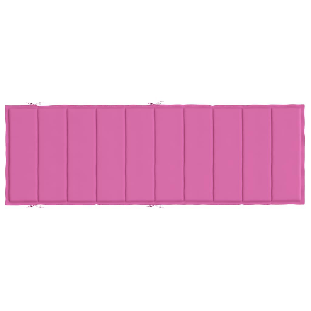 vidaXL Sun Lounger Cushion Pink Oxford Fabric