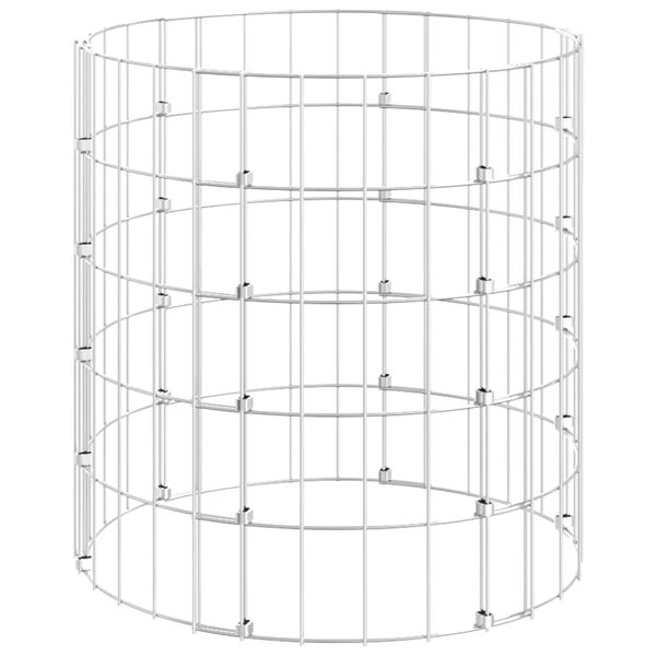 vidaXL Garden Composter Ø50x50 cm Galvanised Steel