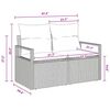vidaXL Garden Sofa Set with Storage 10 pcs Black Poly rattan