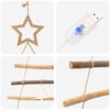 vidaXL Christmas Tree with 30 LEDs Natural 90 cm Solid Ash wood