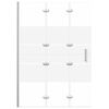 vidaXL Folding Shower Enclosure ESG 100x140 cm White