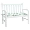 vidaXL Garden Bench Cushion Leaf Pattern 100x50x7 cm Oxford Fabric