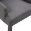 vidaXL Dining Chairs with Armrests 6 pcs Dark Grey Fabric