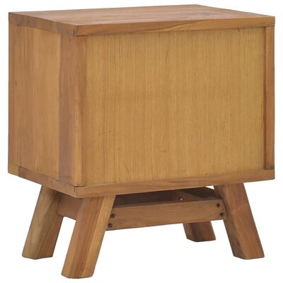 vidaXL Bedside Cabinet 40x30x45 cm Solid Teak Wood