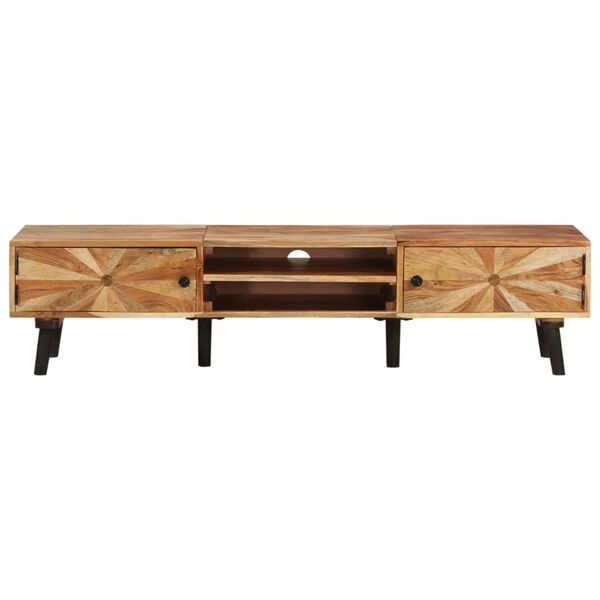 vidaXL TV Cabinet 145x35x35 cm Solid Acacia Wood