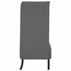 vidaXL Highback Sofa Dark grey 109 x 56 x 121 cm Fabric