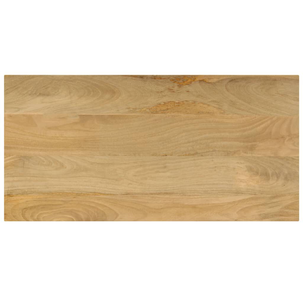 vidaXL Coffee Table 100x50x35 cm Solid Mango Wood and Steel