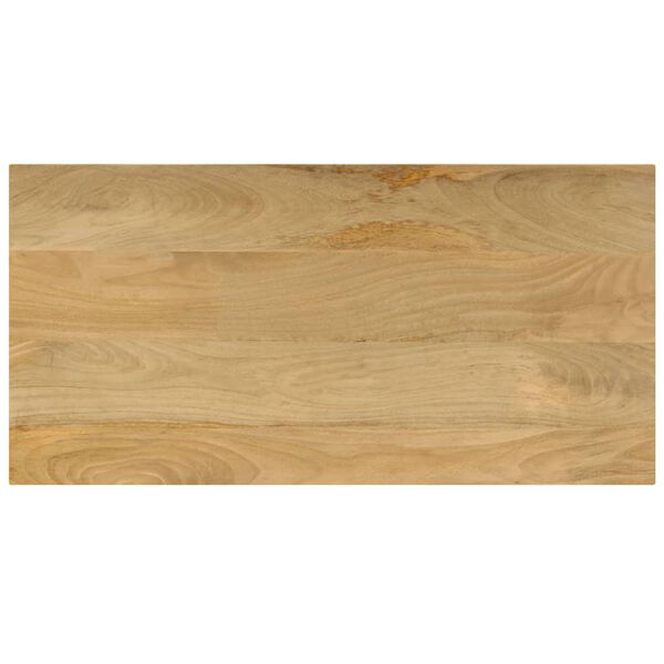 vidaXL Coffee Table 100x50x35 cm Solid Mango Wood and Steel