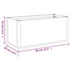 vidaXL Garden Planter Anthracite 36 x 36 x 35 cm Polypropylene