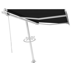 vidaXL Freestanding Automatic Awning 300x250 cm Anthracite
