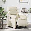 vidaXL Electric Recliner Chair Cream Faux Leather