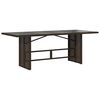 vidaXL 9 Piece Garden Dining Set with Cushions Brown Poly Rattan