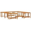 vidaXL Hot Tub Surround Brown 230 x 230 cm Solid acacia wood
