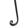 vidaXL Garden Chaise Lounge 128 cm Steel Antique Brown