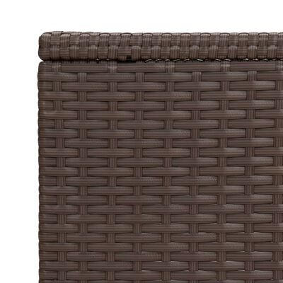 vidaXL C Table Brown 40x35x60 cm Poly Rattan