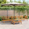 vidaXL 4 Piece Garden Pallet Sofa Set Solid Wood Acacia