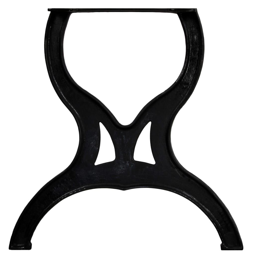 vidaXL Dining Table Legs 2 pcs X-Frame Cast Iron