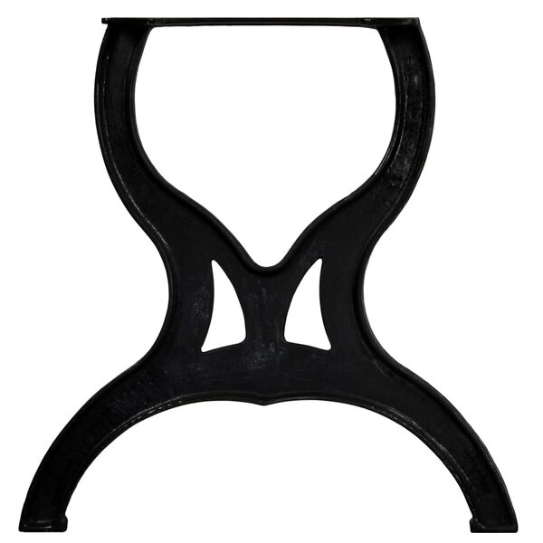 vidaXL Dining Table Legs 2 pcs X-Frame Cast Iron