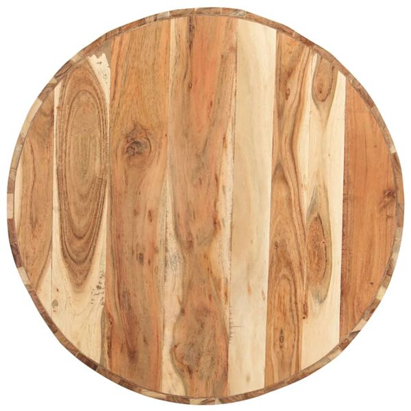 vidaXL Coffee Table Ø65x31 cm Solid Acacia Wood