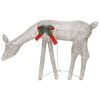 vidaXL Christmas Reindeers 6 pcs Gold Warm White Mesh