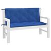 vidaXL Garden Bench Cushions 2pcs Blue 120x50x7cm Oxford Fabric