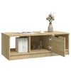vidaXL Coffee Table Sonoma Oak 102x50x36 cm Engineered Wood