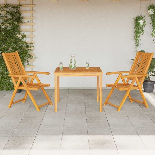vidaXL 5 Piece Garden Dining Set Solid Wood Acacia
