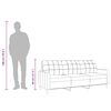 vidaXL 3-Seater Sofa Light Grey 180 cm Fabric