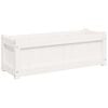 vidaXL Garden Planters 2 pcs White Solid Wood Pine