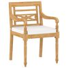 vidaXL 4 Piece Garden Lounge Set with Cushions Solid Teak Wood