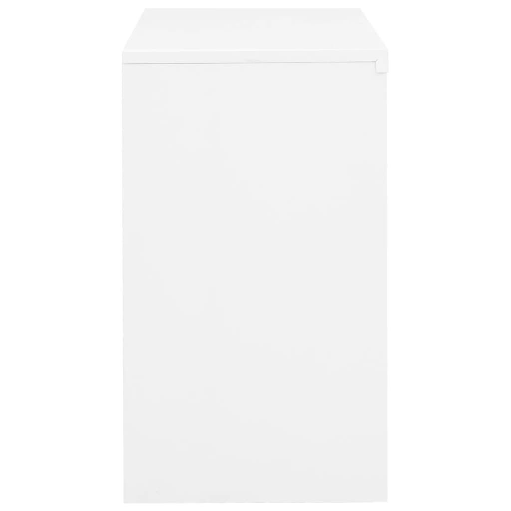 vidaXL Office Cabinet White 90x40x70 cm Steel