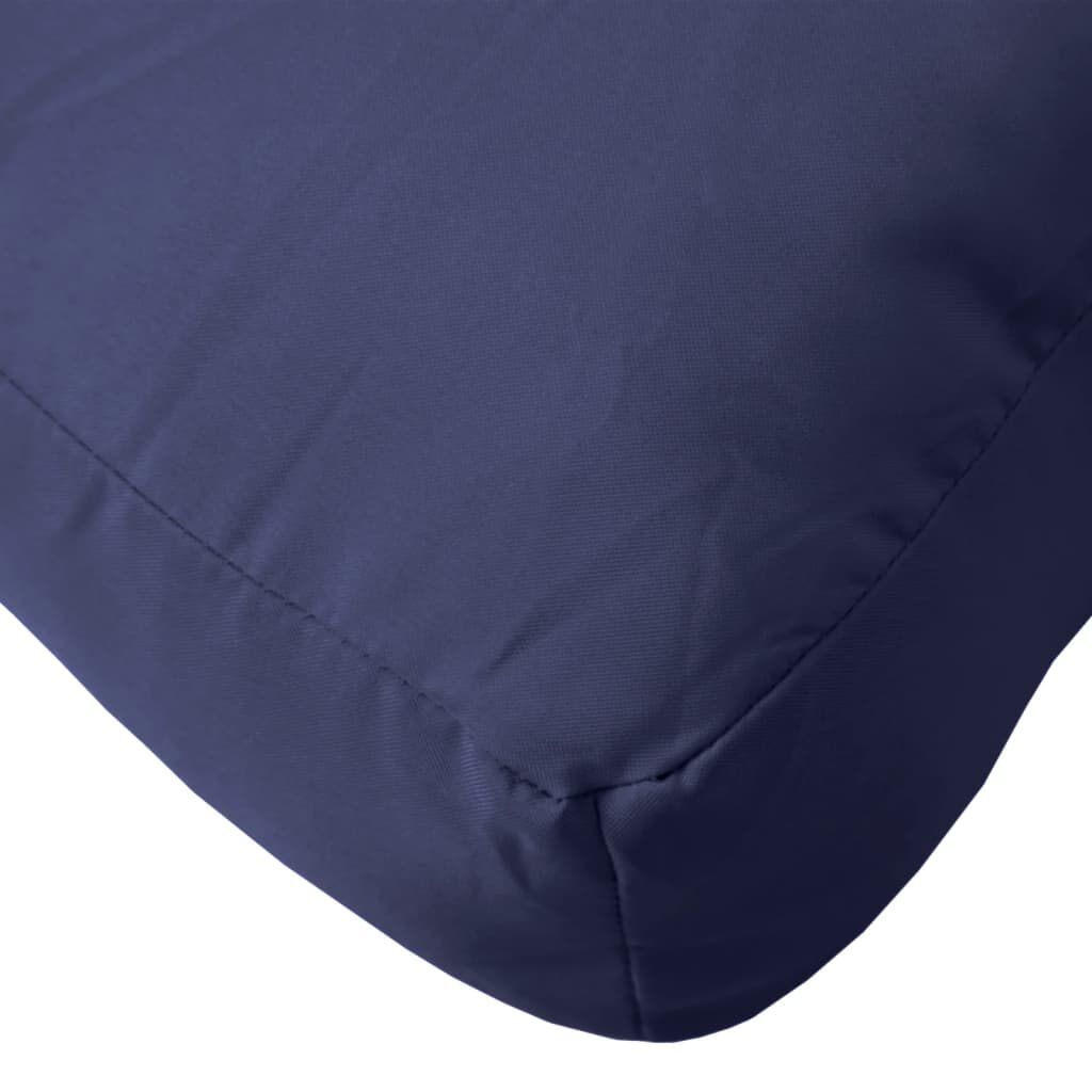 vidaXL Pallet Cushion Navy Blue 50x40x12 cm Fabric
