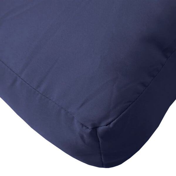 vidaXL Pallet Cushion Navy Blue 50x40x12 cm Fabric