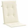 vidaXL Garden Highback Chair Cushions 4 pcs Cream 120x50x2 cm Fabric