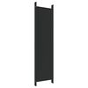 vidaXL 6-Panel Room Divider Black 300x200 cm Fabric