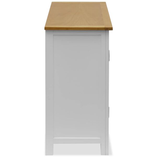 vidaXL Cupboard 70x35x75 cm Solid Oak Wood