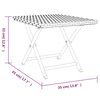 vidaXL Folding Table Black 45x35x32 cm Poly Rattan