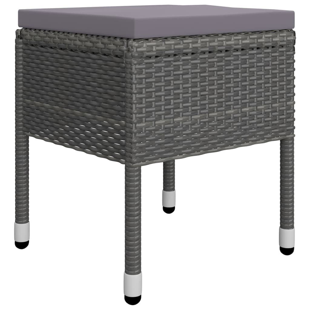 vidaXL 5 Piece Garden Dining Set Grey